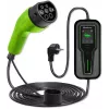 Qoltec 52465 Mobilus EV kroviklis 2-in-1 Type2 su reguliavimu | 3,5kW | 230V | LCD | Nešiojamas | Wallbox | 5m