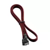 CableMod ModMesh SATA kabelis - Serial ATA 150/300/600 - SATA (M) stačiu kampu į SATA (M) - 60 cm - Blood Red (CM-CAB-RSAT-N60KBR-R)
