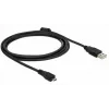 USB kabelis DeLOCK 82335 USB 2.0 2 m USB A – Micro-USB B juodas