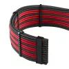 Maitinimo laidų rinkinys CableMod PRO Series ModMesh C-Serie, skirtas Corsair RMi/RMx – juodi/raudoni pinti laidai