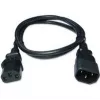 Zebra CS-CAB-IEC-L maitinimo laidas, juodas, 1 m, C13 kištukas, C14 lizdas
