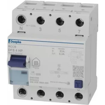 Doepke DFS4 063-4/0.30-HPFI automatinis jungiklis 4p 63 A 0.3 A (09146805)