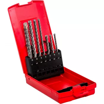 Gręžtuvų plaktukinių antgalių rinkinys Quattric II Set, SDS plus (5 vnt., Ø 5-12 mm)