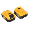 Belaidžių įrankių rinkinys DeWALT DCK2080P2T-QW – 18V Li-Ion 5Ah (2x), DCG405 šlifuoklis, gręžtuvas/suktuvas, M14 šlifavimo diskas, laikymo dėžė