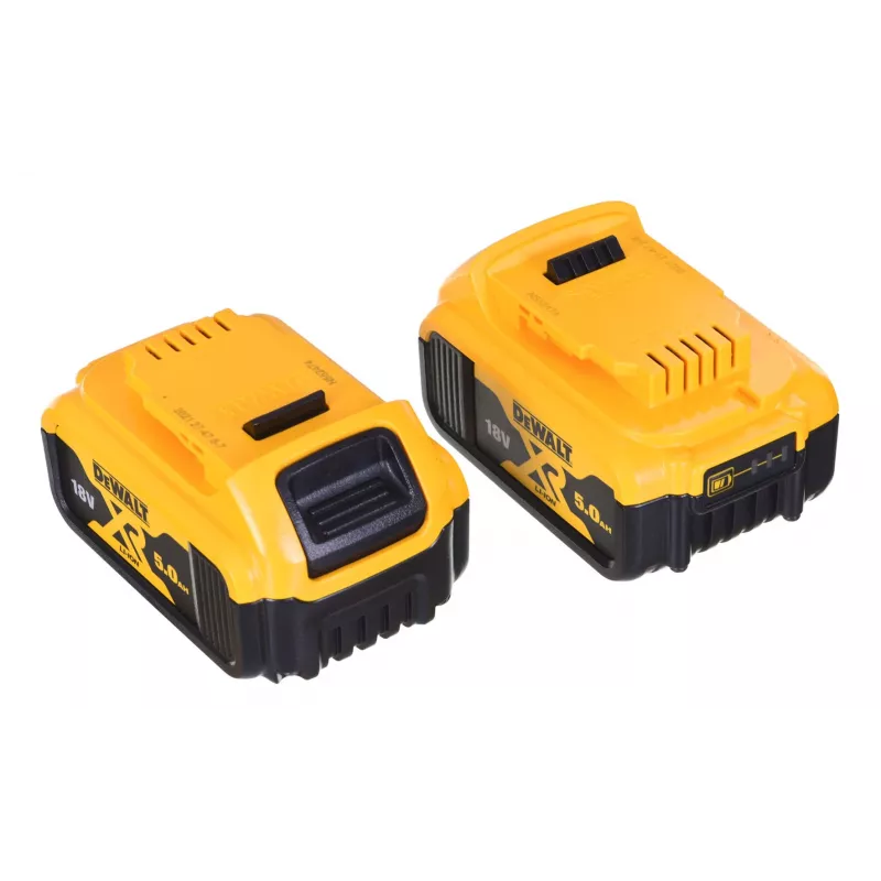 Belaidžių įrankių rinkinys DeWALT DCK2080P2T-QW – 18V Li-Ion 5Ah (2x), DCG405 šlifuoklis, gręžtuvas/suktuvas, M14 šlifavimo diskas, laikymo dėžė