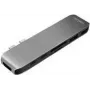 LOGILINK UA0302 LOGILINK- USB-C 7-in-1 daugiafunkcinis stotelė su PD, aliumininis, 100W