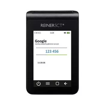 Kortelių skaitytuvas ReinerSCT tanJack deluxe Black TFT, modelis 2708200-000