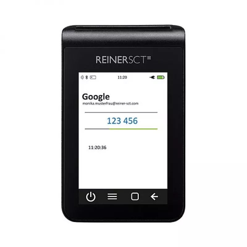 Kortelių skaitytuvas ReinerSCT tanJack deluxe Black TFT, modelis 2708200-000