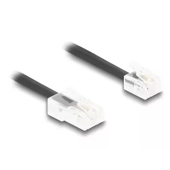 Telefono laidas DeLOCK 88479 2 m Juodas RJ-11 RJ-45