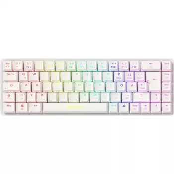 Sharkoon PureWriter W65 belaidė RF klaviatūra 65% QWERTZ vokiška juoda