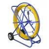 FRP stiklo pluošto kabelių tempimo pilotas, 11 mm, 150 m, su ratukais, geltonas
