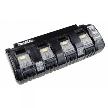 Makita DC18SF - Akumuliatorių įkroviklis - 4x įkrovimas - 3 A - 4 išvesties prievadai (akumuliatoriaus jungtis)