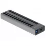 DeLOCK išorinis USB 5 Gbps šakotuvas su 13 prievadų ir jungikliais, USB 3.2 Gen 1 (3.1 Gen 1) Type-B, USB 3.2 Gen 1 (3.1 Gen 1) Type-A, 5000 Mbit/s, pilka, aliuminis, 1 m