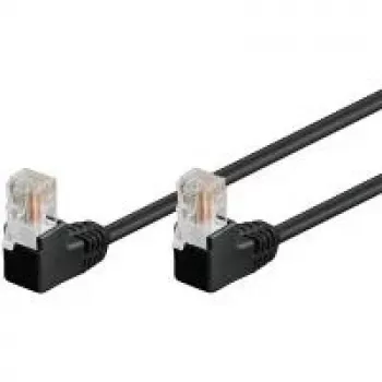 Tinklo laidas Goobay 96085 Juoda 0.5m Cat5e U/UTP