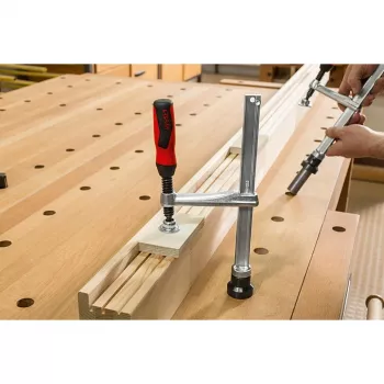 F-formos spaustuvas Bessey TW28-30-14-2K 30 cm, juodas/raudonas, nerūdijantis plienas