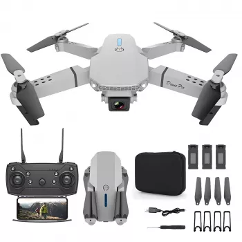 Dronas Extralink E88 Pro su trimis 1800mAh baterijomis ir nešiojimo dėklu
