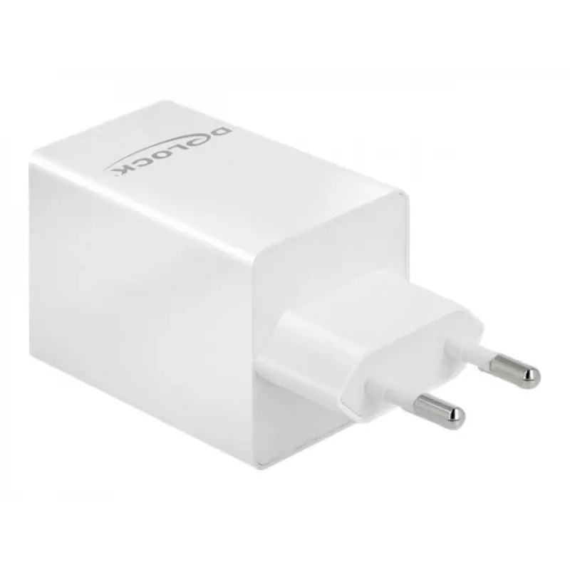 Kroviklis DeLOCK USB GaN įkroviklis USB Type-C PD 3.0 ir USB Type-A 48 W