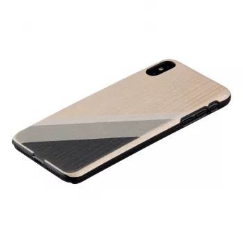 Dėklas „man and wood“ iPhone XS Max – pilkas kostiumas, juodi akcentai