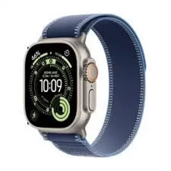 Išmanusis laikrodis Apple Watch Ultra 3 GPS + Cellular 49mm natūralus titanas su Blue Bright Trail Loop