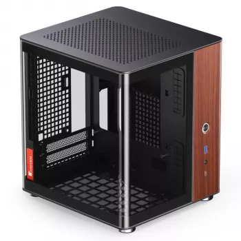 Korpusas Jonsbo TK-0, Mini-Tower, Mini-ITX, juodas