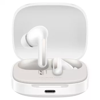 Xiaomi Redmi Buds 6 belaidės ausinės su mikrofonu, debesies baltumo