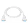 Assmann Zero-Modem jungiamasis kabelis D-Sub9 F/F 1,8 m snap-hoods smėlio spalvos AK-610100-018-E
