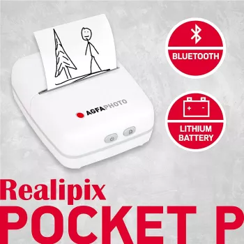 Spausdintuvas AgfaPhoto Realpix Pocket P Thermal White