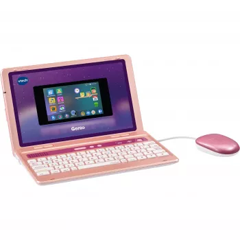 Vaikiškas mokomasis nešiojamas kompiuteris VTech Genio rausvas