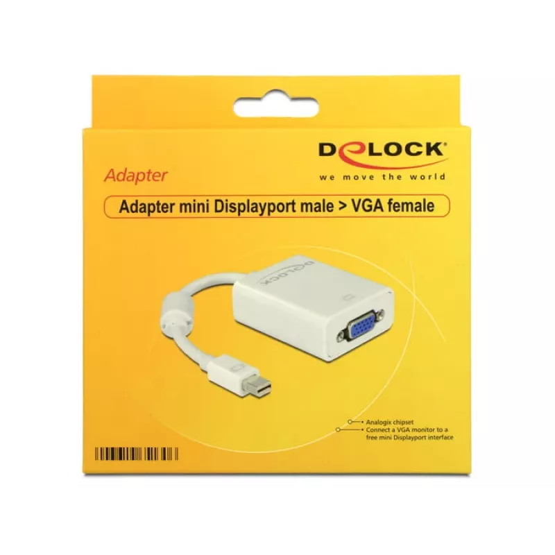 Adapteris mini DisplayPort į VGA DeLOCK 65130