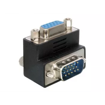 Delock Adapter VGA Kištukas/Lizdas 90° kampu (65171)