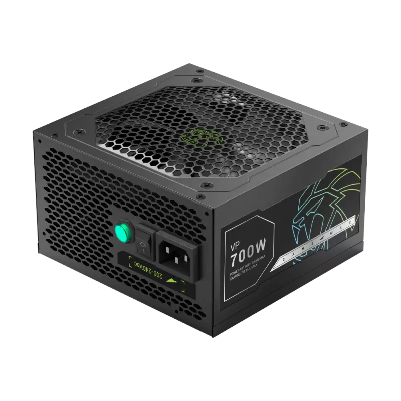 Gamemax VP 700S 700W maitinimo blokas, 80 PLUS Bronze, nestandartinis