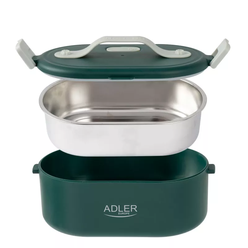 Adler AD 4505g Šildomas maisto indas 0,8 L, nerūdijantis plienas/plastikas, žalia