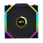 Lian Li UNI FAN SL Wireless LCD 120 12 cm juodas 31 dB 51,45 cfm