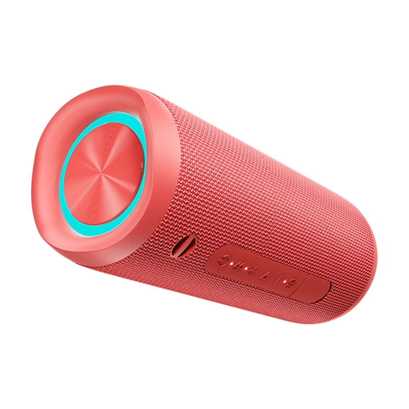Belaidis nešiojamas garsiakalbis QCY SP7 raudonas – Bluetooth 5.0, kompaktiškas dizainas