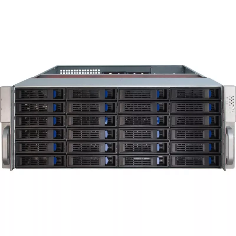 Serverinis korpusas Inter-Tech 4U-4424 Rack juodas, sidabrinis
