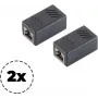 Adapteris ShiverPeaks modulinis jungiklis Cat. 6A 08-01041-2, RJ45 tiesinis sujungimas
