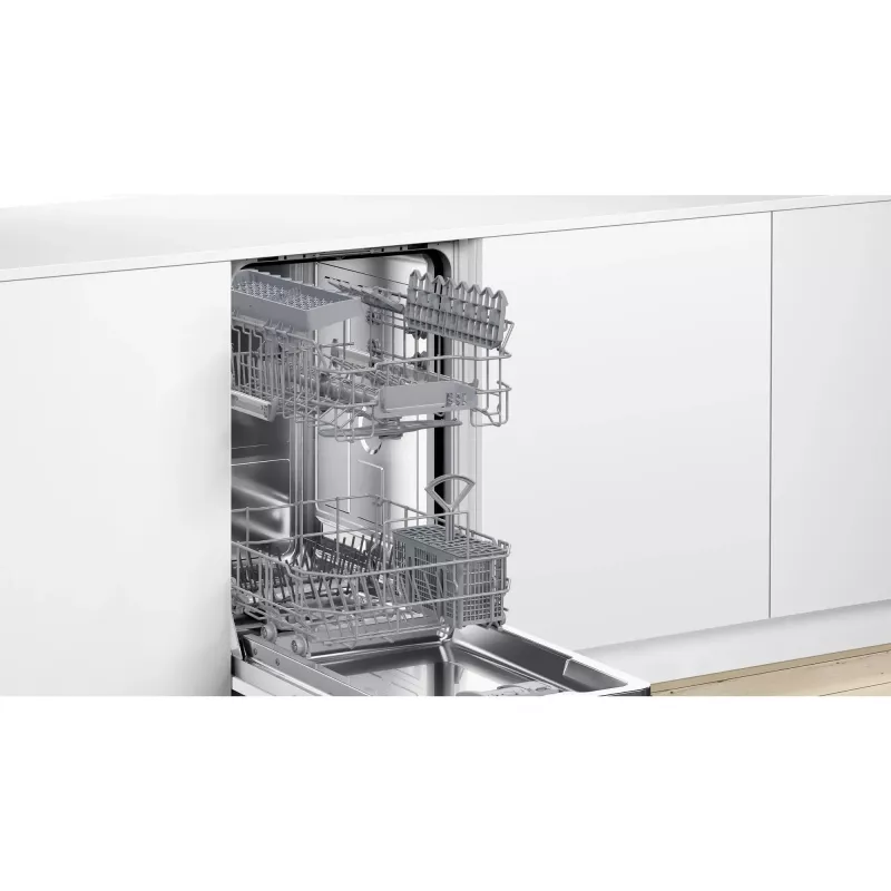Indaplovė Bosch Serie 2 SPI2HKS42E pusiau įmontuojama siaura 45 cm, 10 stalviečių, 5 programų, E klasė