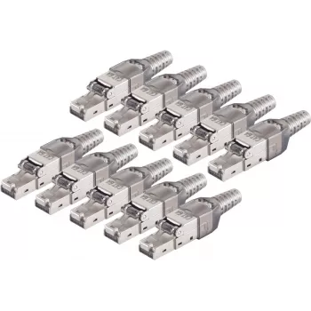 Tinklo jungtis ShiverPeaks 08-51001-10 Cat.6A įrankio nereikalaujanti RJ45 jungtis