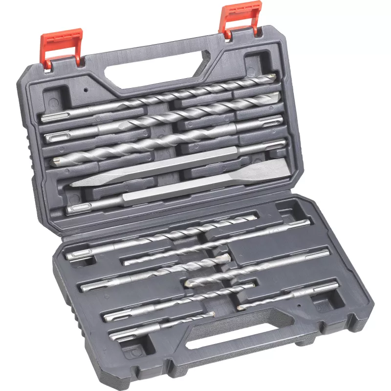 Belaidis plaktukinis gręžtuvas EINHELL Power X-Change TE‑HD 18 Li, 18V, Li‑Ion 4.0 Ah Plus, su grąžtų ir kaltų rinkiniu