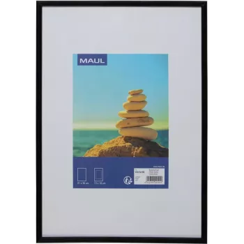 MAUL 1935490 - Einzelbilderrahmen - MDF-Platten - Kunststoff - Polycarbonat (PC) - Schwarz - Tisch - 21 x 30 cm - Rechteckig