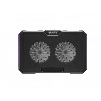 FURY GUNBAI G3 nešiojamojo kompiuterio aušinimo stovas 14.1–17.3 col., 2 ventiliatoriai, RGB apšvietimas, 2× USB