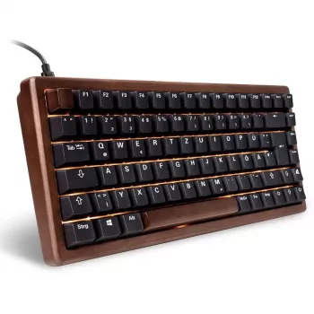 Sharkoon 100068081 klaviatūra laidinė USB QWERTZ vokiška juoda medis 75%