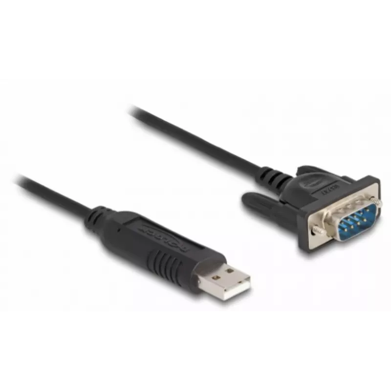 DeLOCK USB 2.0 į RS-232 adapteris 50 cm FTDI Juodas