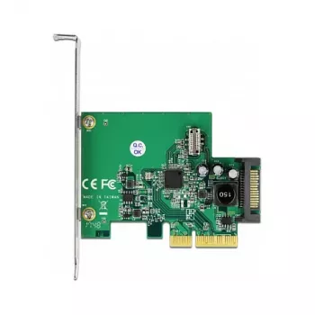 DeLOCK PCI Express x4 kortelė su 1 vidiniu USB 3.2 Gen 2 key B 20 kontaktų lizdu