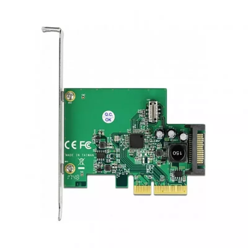 DeLOCK PCI Express x4 kortelė su 1 vidiniu USB 3.2 Gen 2 key B 20 kontaktų lizdu