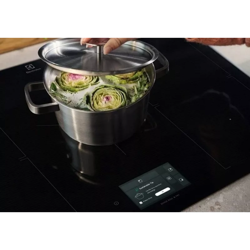 Įmontuojama indukcinė kaitlentė Electrolux EIS77453, 4 zonos, 680×490×44 mm, juoda, stiklo viršus