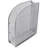 Vertikalus dėklas FORPUS FO30559, perforuotas metalas, 7 cm aukštis, sidabrinis