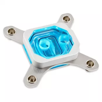 Vandens blokas Aqua-Computer 21871 – acetaliu/aliuminiu konstrukcija, 94×94×22 mm