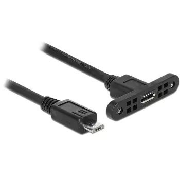 USB kabelis DeLOCK 85245 USB 2.0 0,25 m Micro-USB B juodas