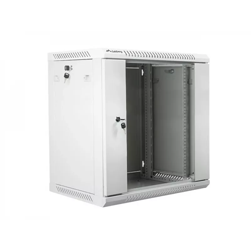 Sieninis tinklo rack Lanberg WF01-6412-10S, 12U, 19 colių, 600×450×640 mm, IP20, 60 kg